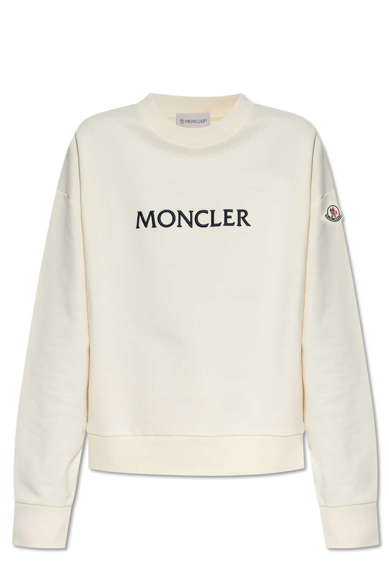 パンツ MONCLER CREAM-COLORED COTTON TROUSERS Cream Wide-leg pants Moncler - Vitkac AS